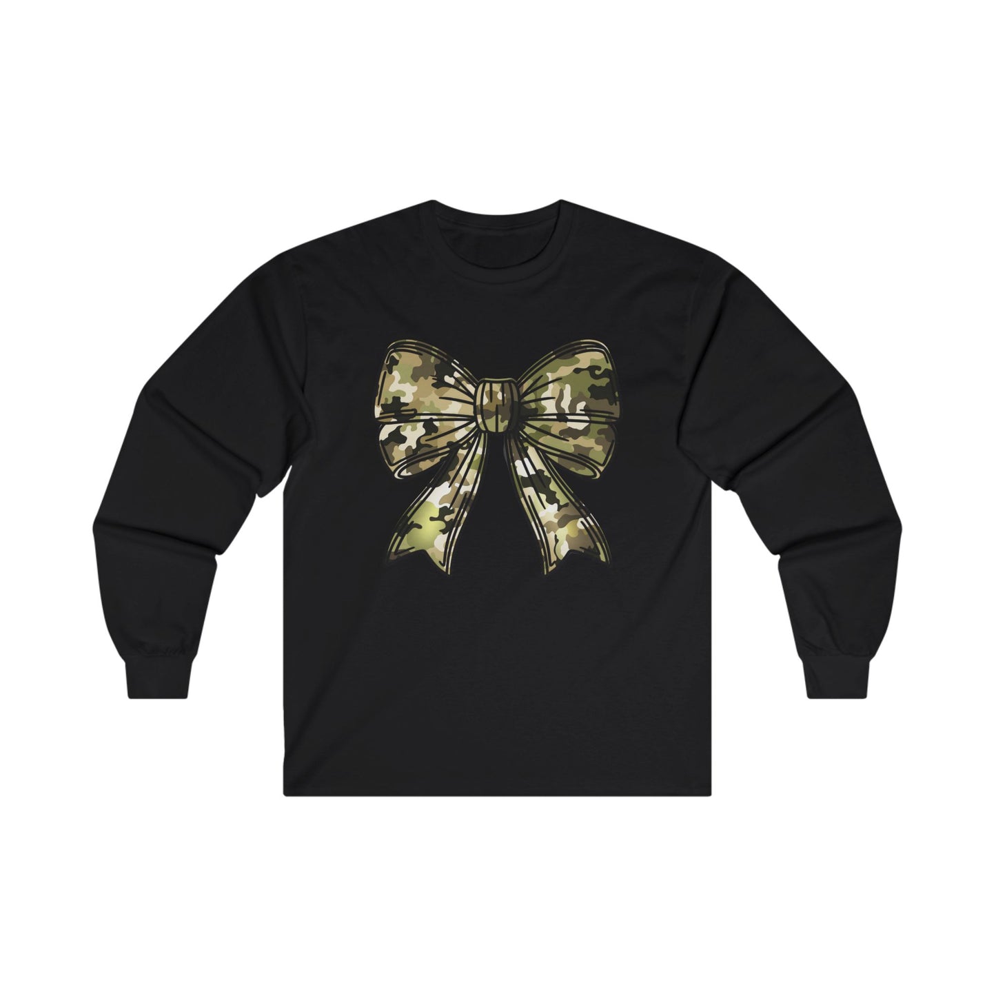 Unisex Long Sleeve Tee - Camo Bow Hunting Gift for Female Hunters