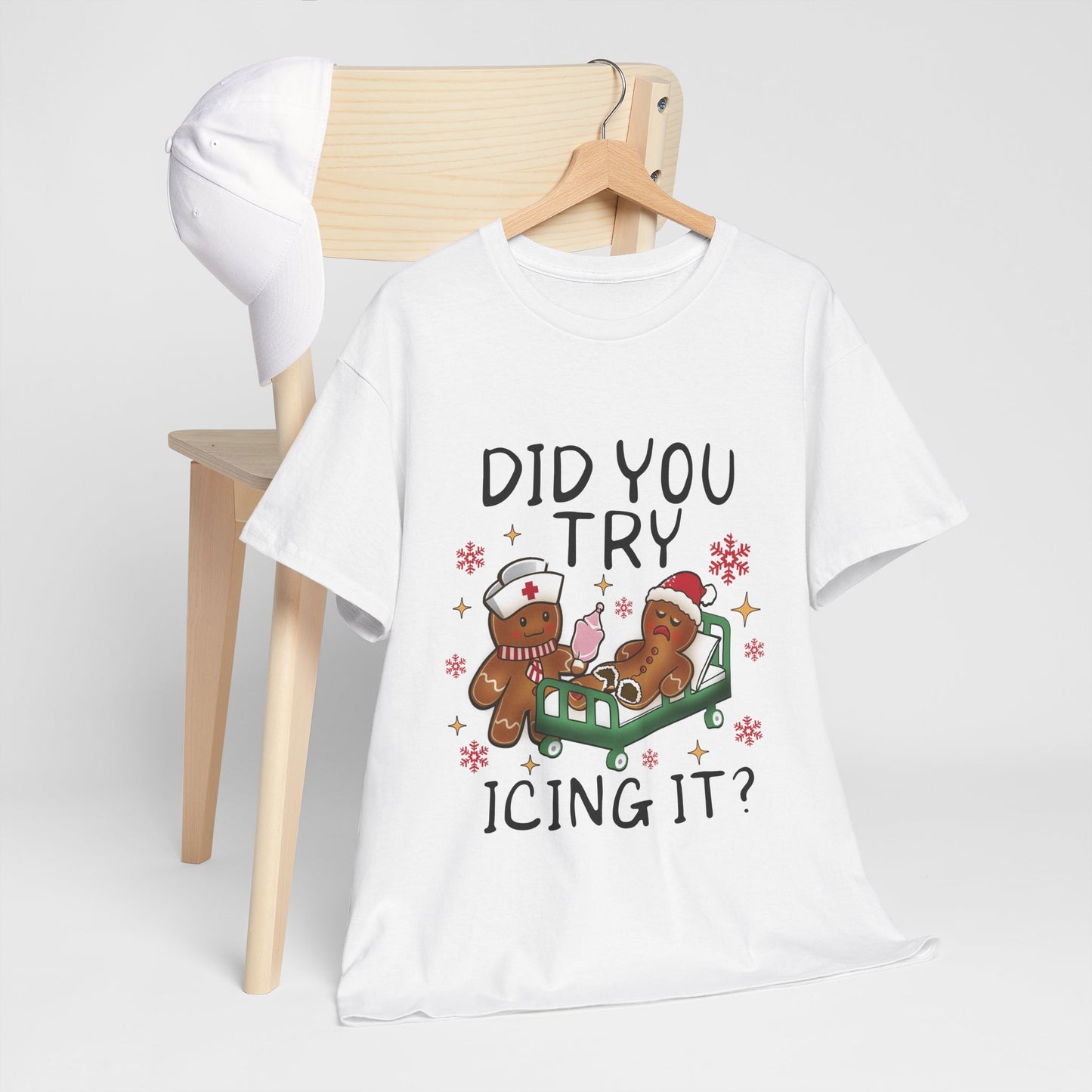 Gingerbread Nursing Unisex Heavy Cotton Tee