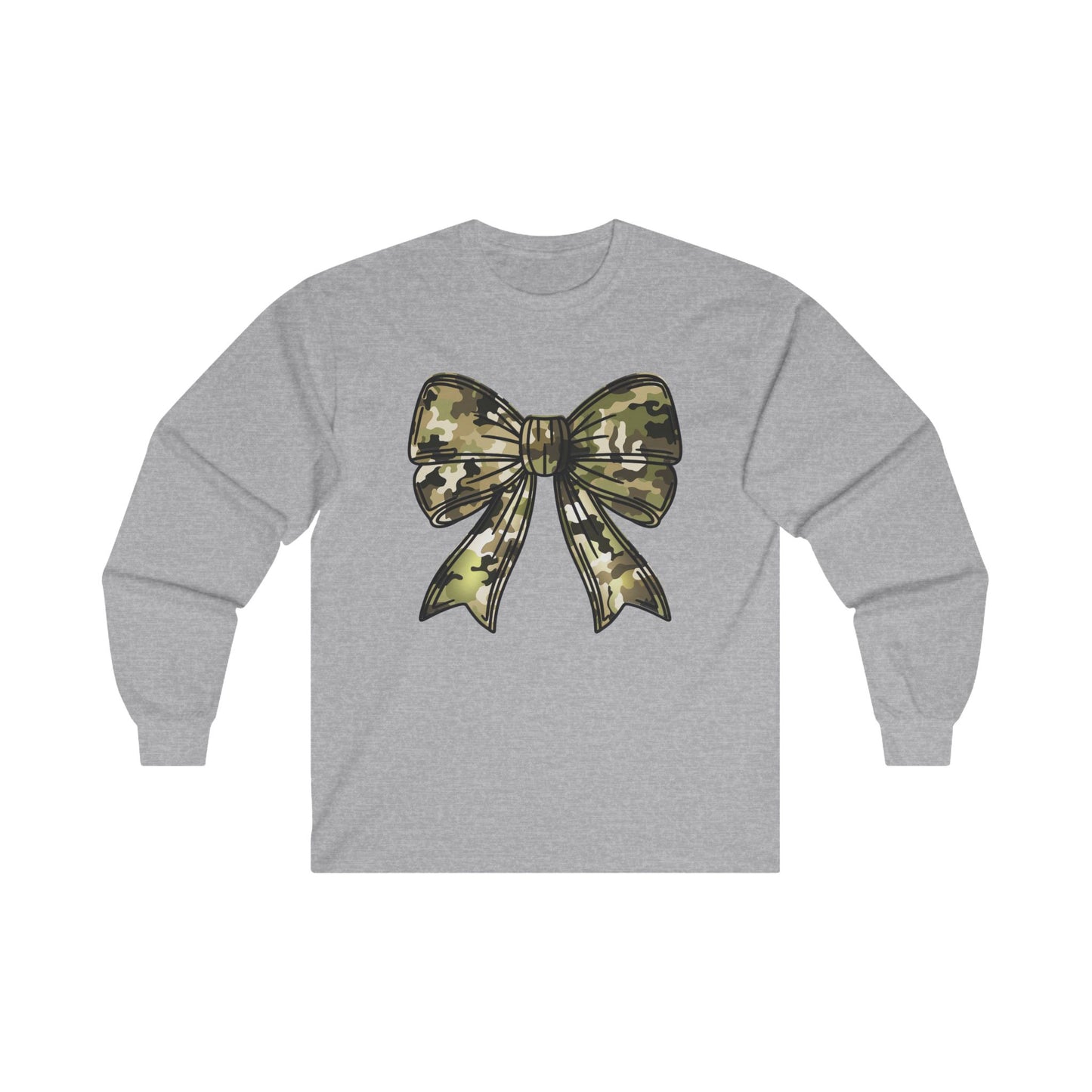 Unisex Long Sleeve Tee - Camo Bow Hunting Gift for Female Hunters
