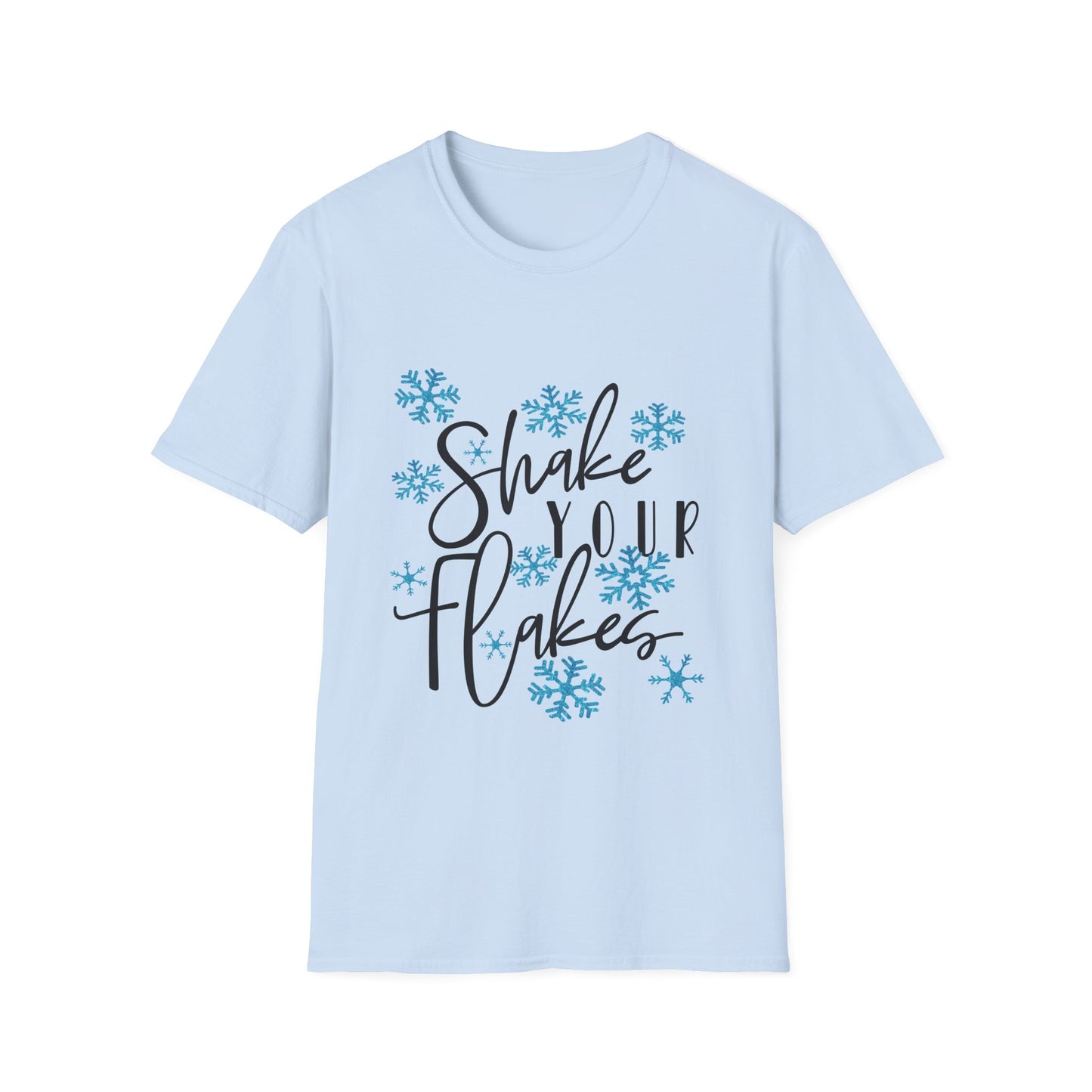 Funny Snowflake Shake Unisex Softstyle T-Shirt