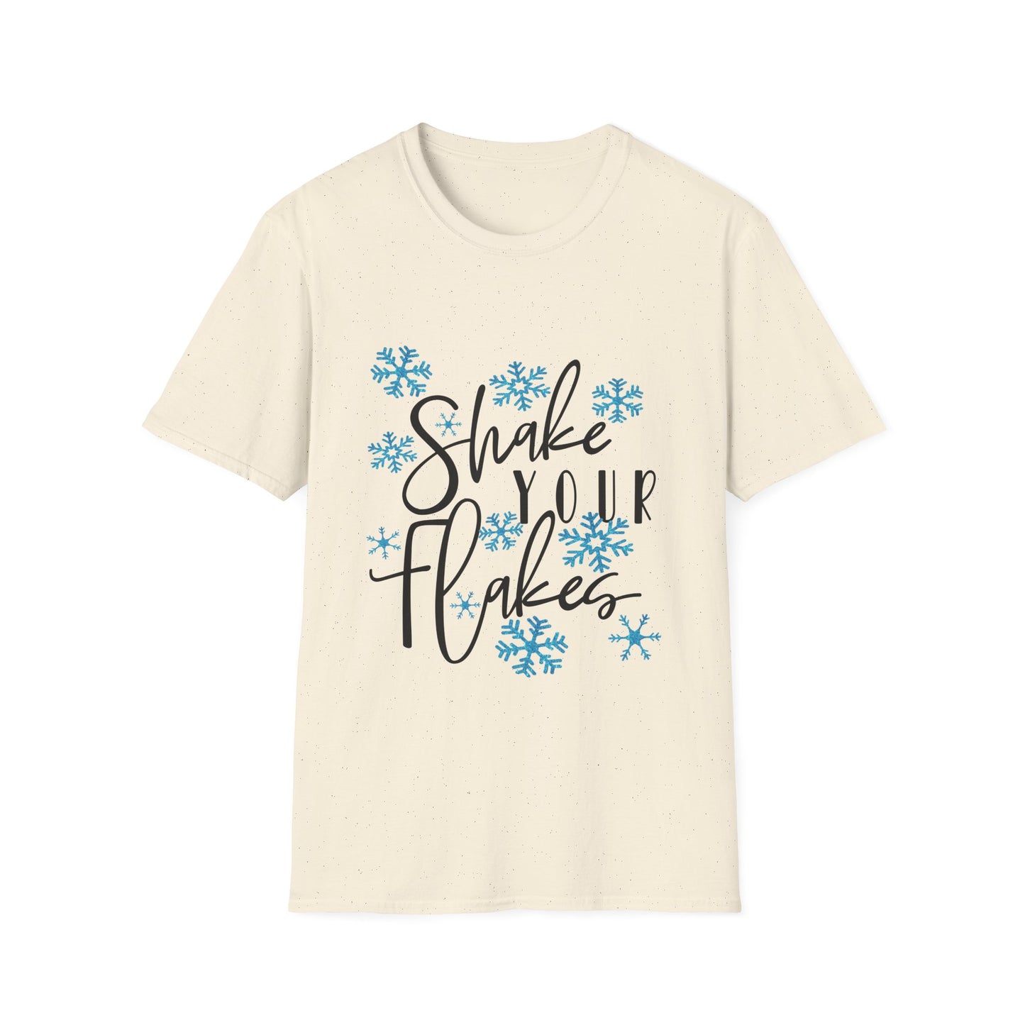 Funny Snowflake Shake Unisex Softstyle T-Shirt
