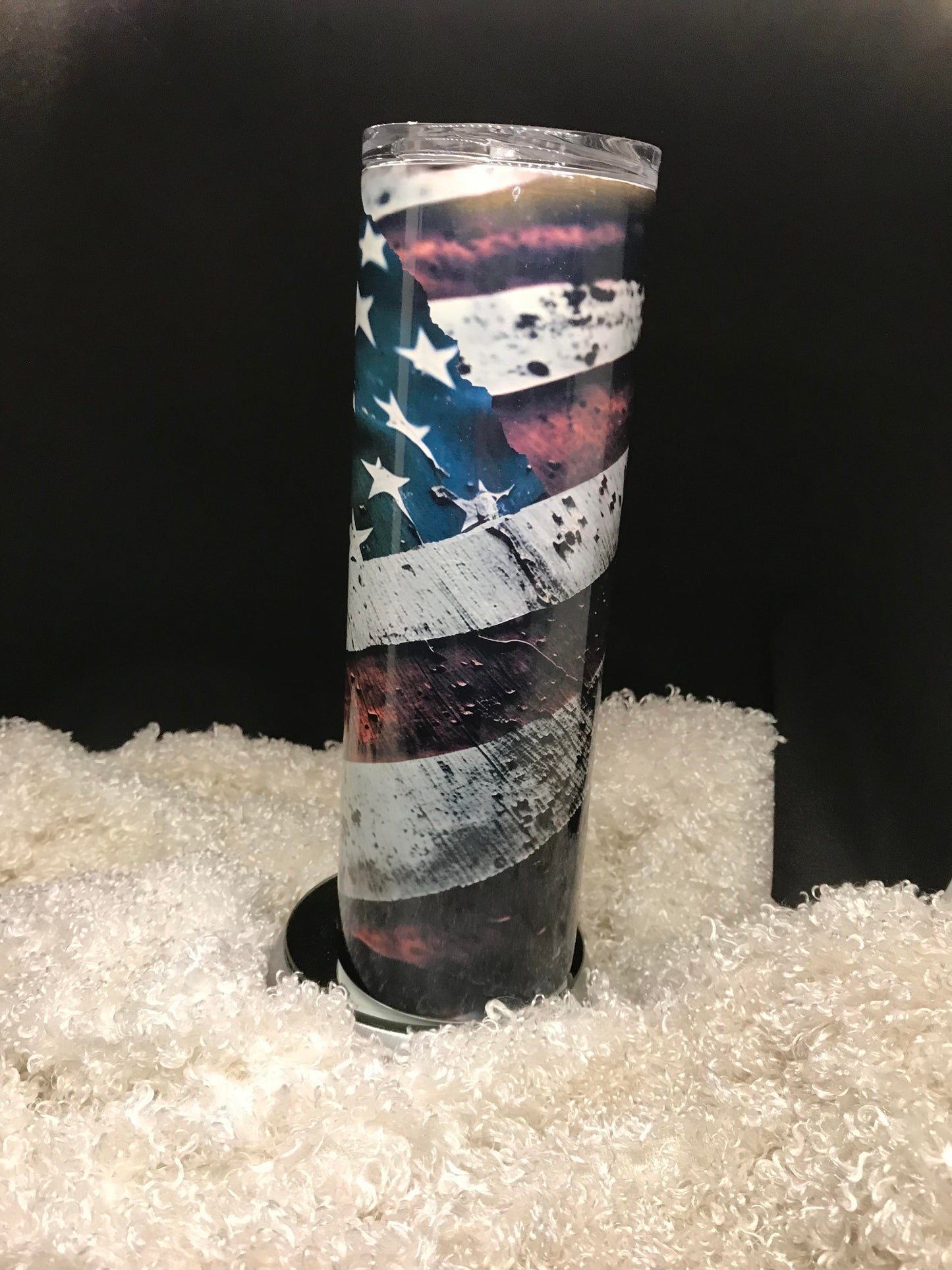 Distressed Flag Tumbler
