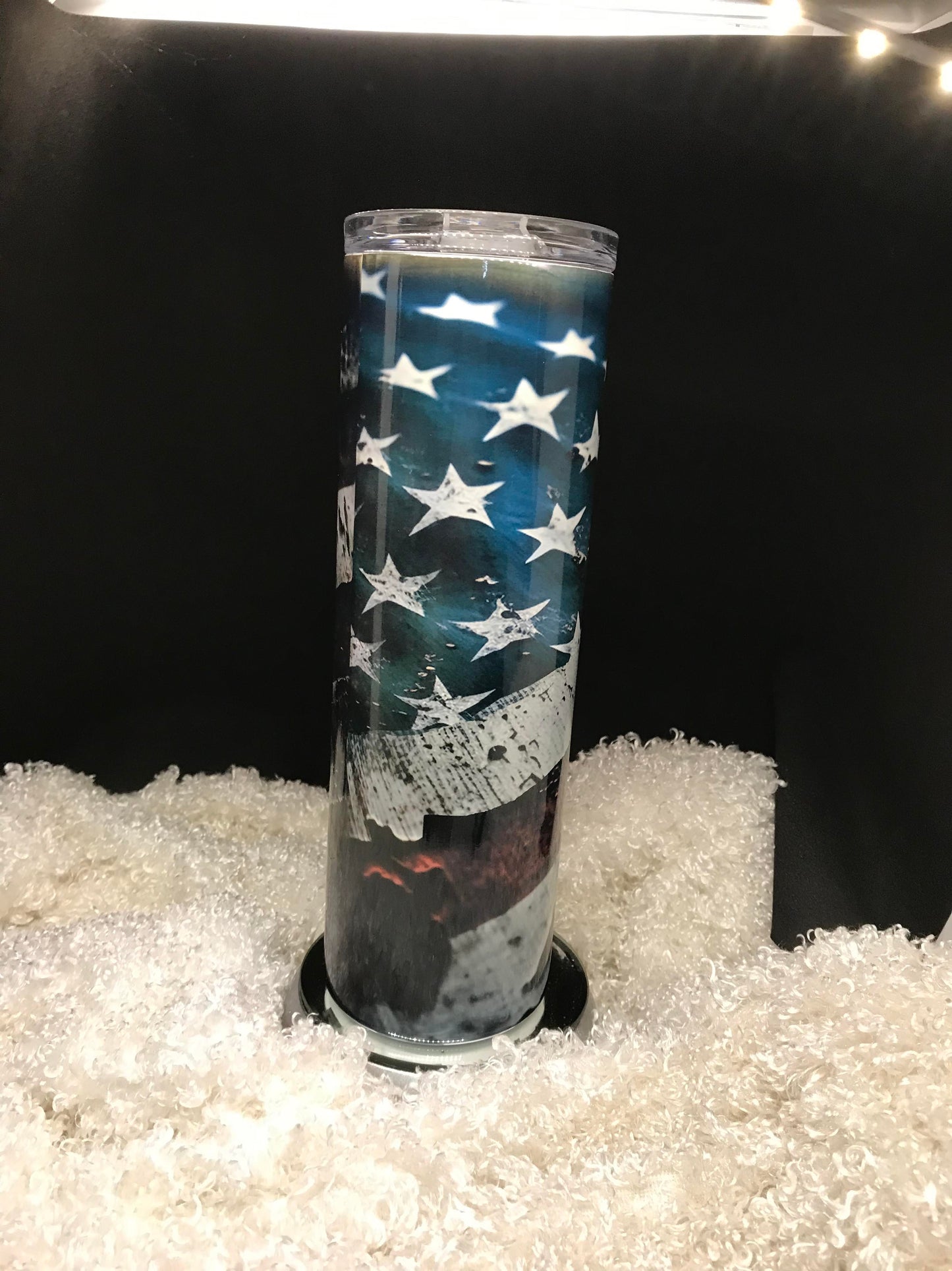 Distressed Flag Tumbler