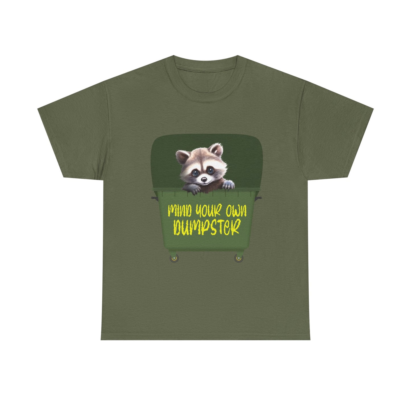 RACCOON TEE - Adorable Raccoon in a Dumpster Design