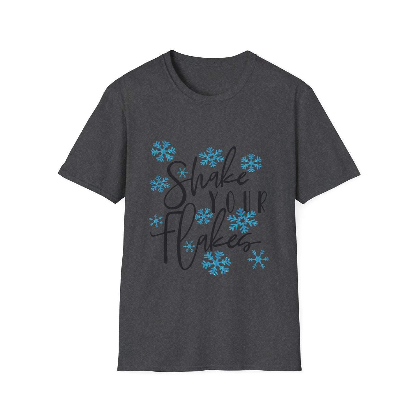 Funny Snowflake Shake Unisex Softstyle T-Shirt
