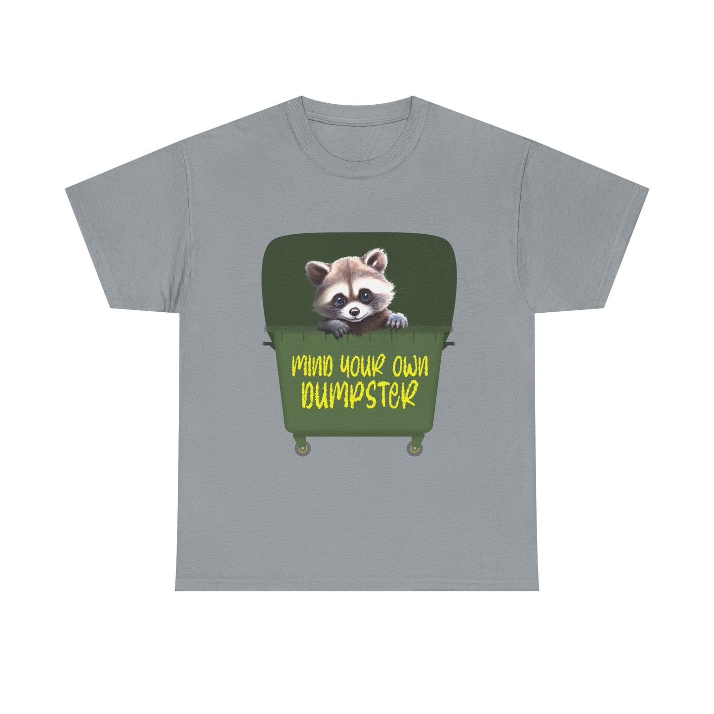 RACCOON TEE - Adorable Raccoon in a Dumpster Design