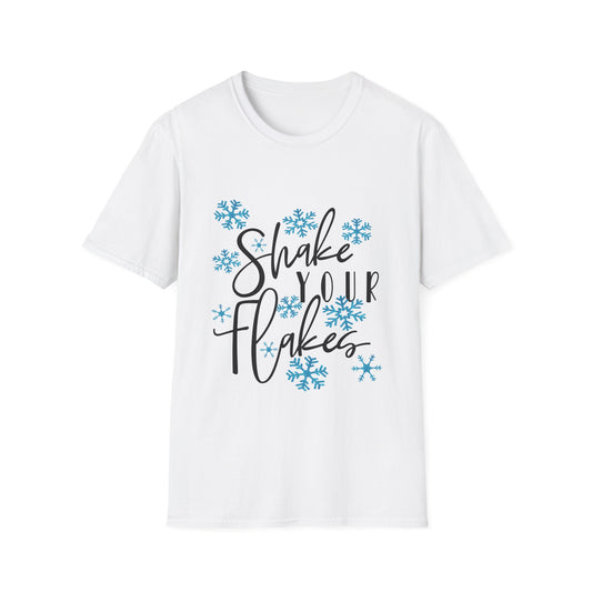 Funny Snowflake Shake Unisex Softstyle T-Shirt