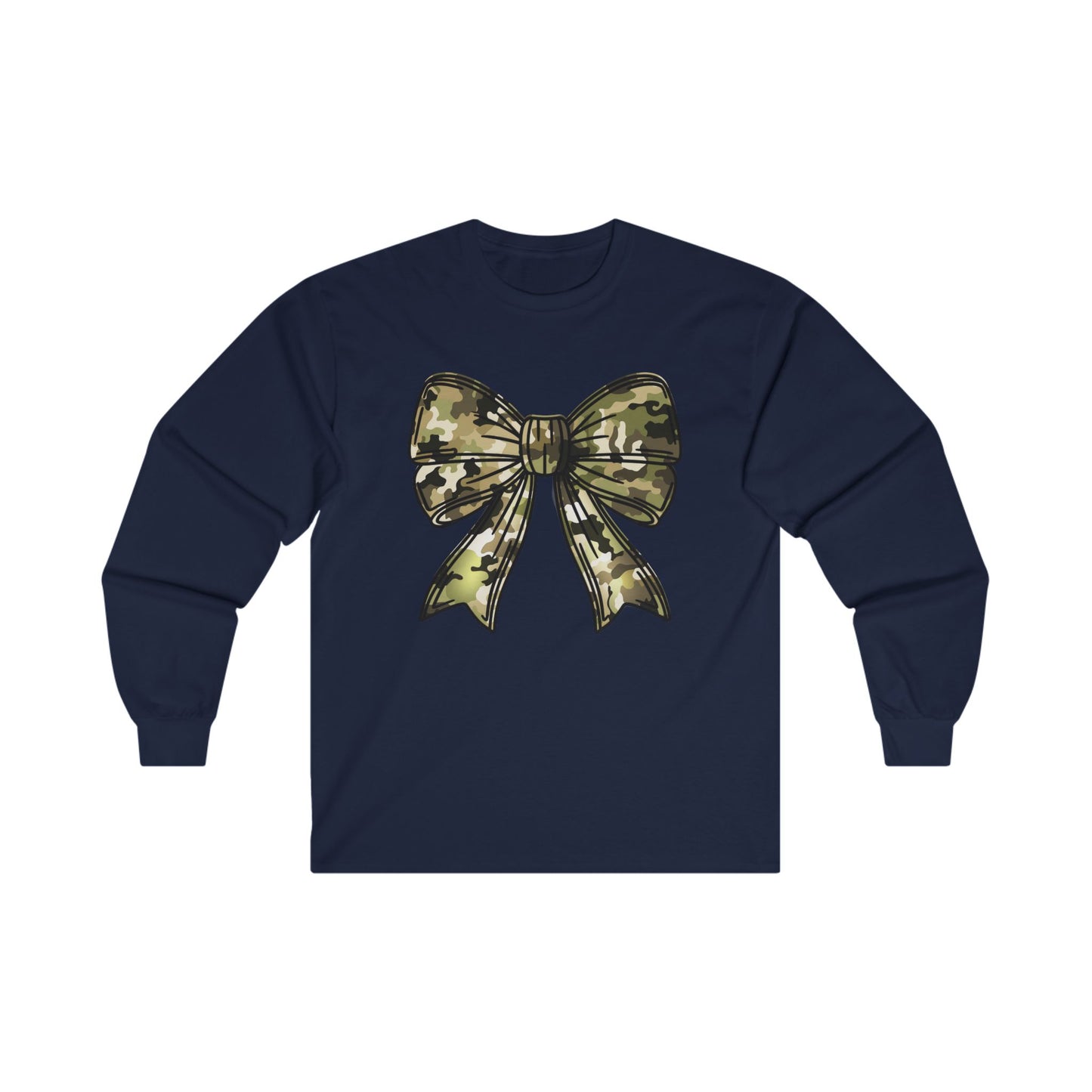 Unisex Long Sleeve Tee - Camo Bow Hunting Gift for Female Hunters