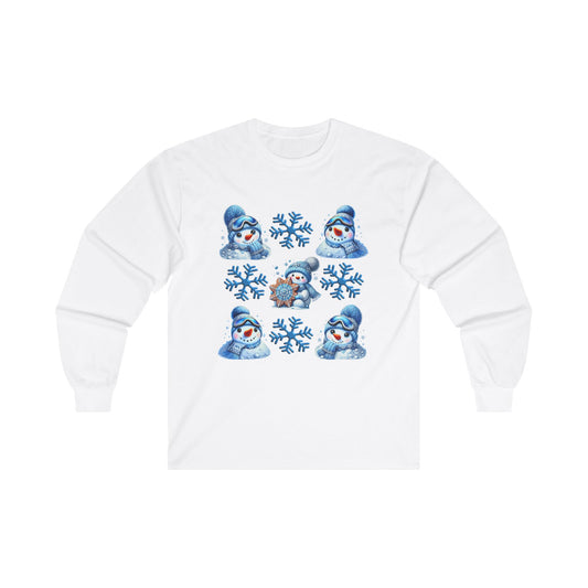 Snowman Tic Tac Toe Tee