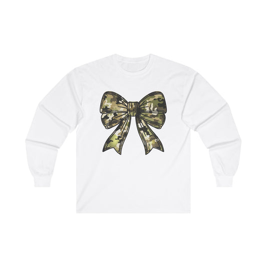 Unisex Long Sleeve Tee - Camo Bow Hunting Gift for Female Hunters