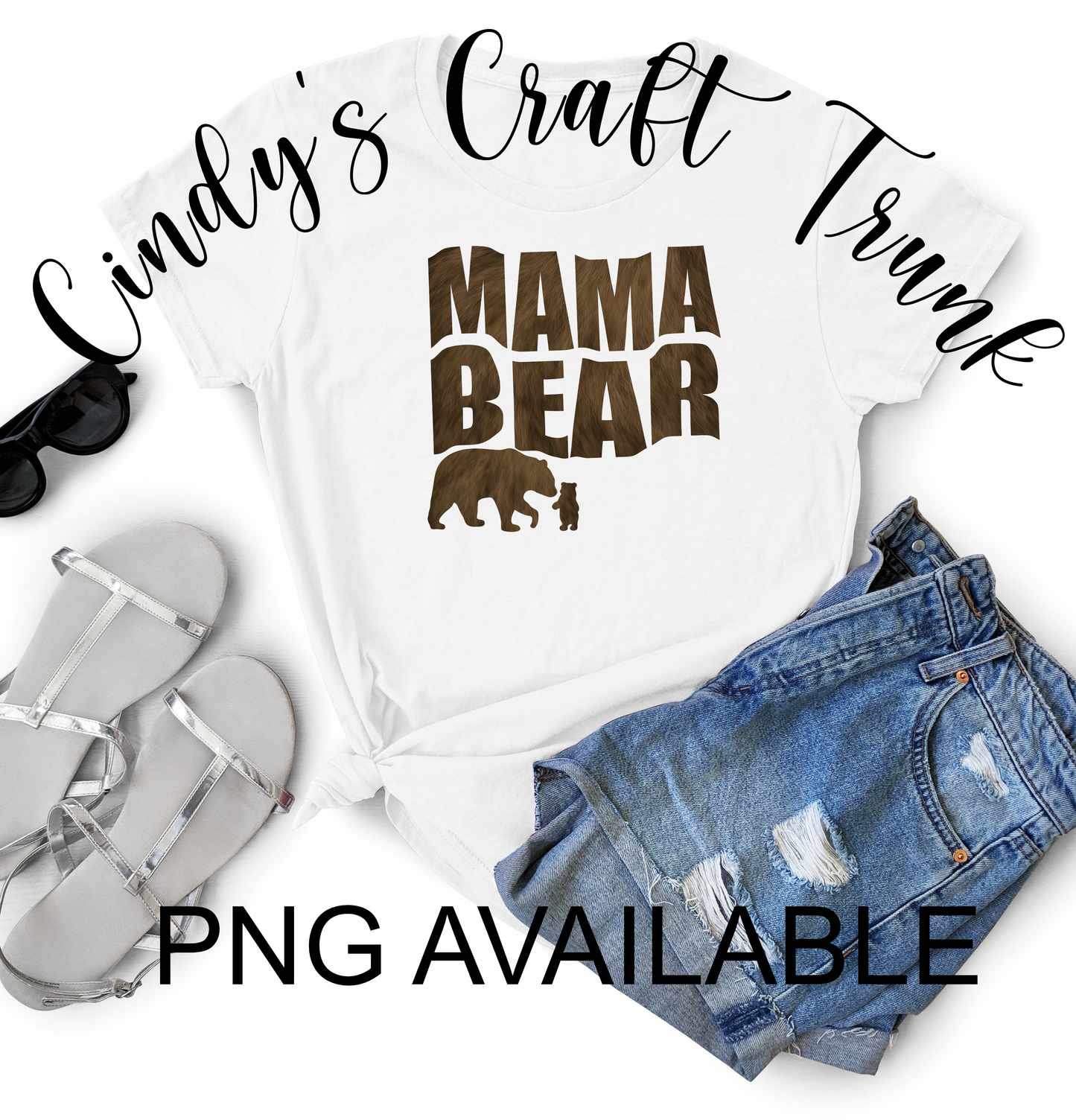 MAMA BEAR PNG Tshirt Design
